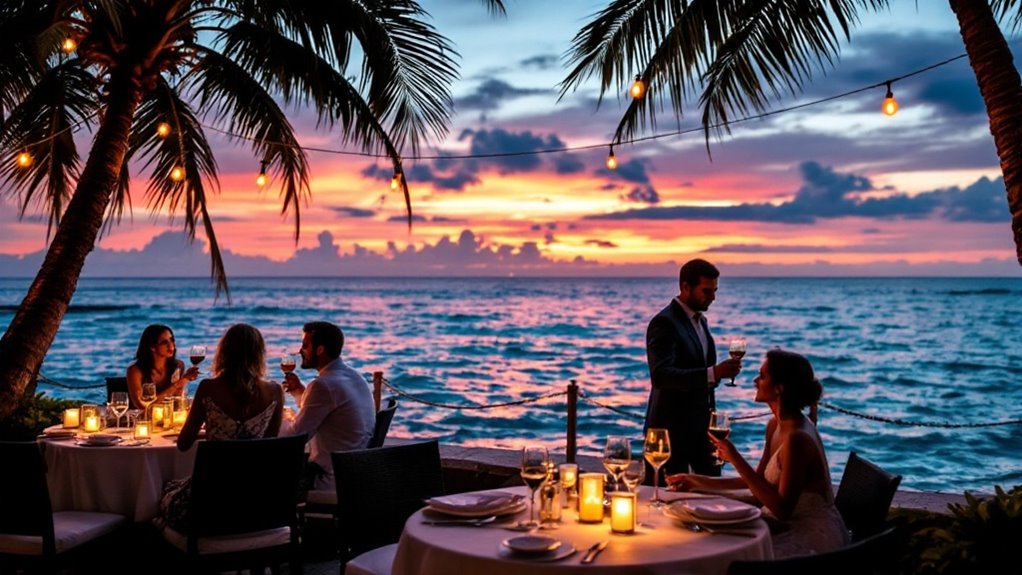 cozy waterfront dining experience